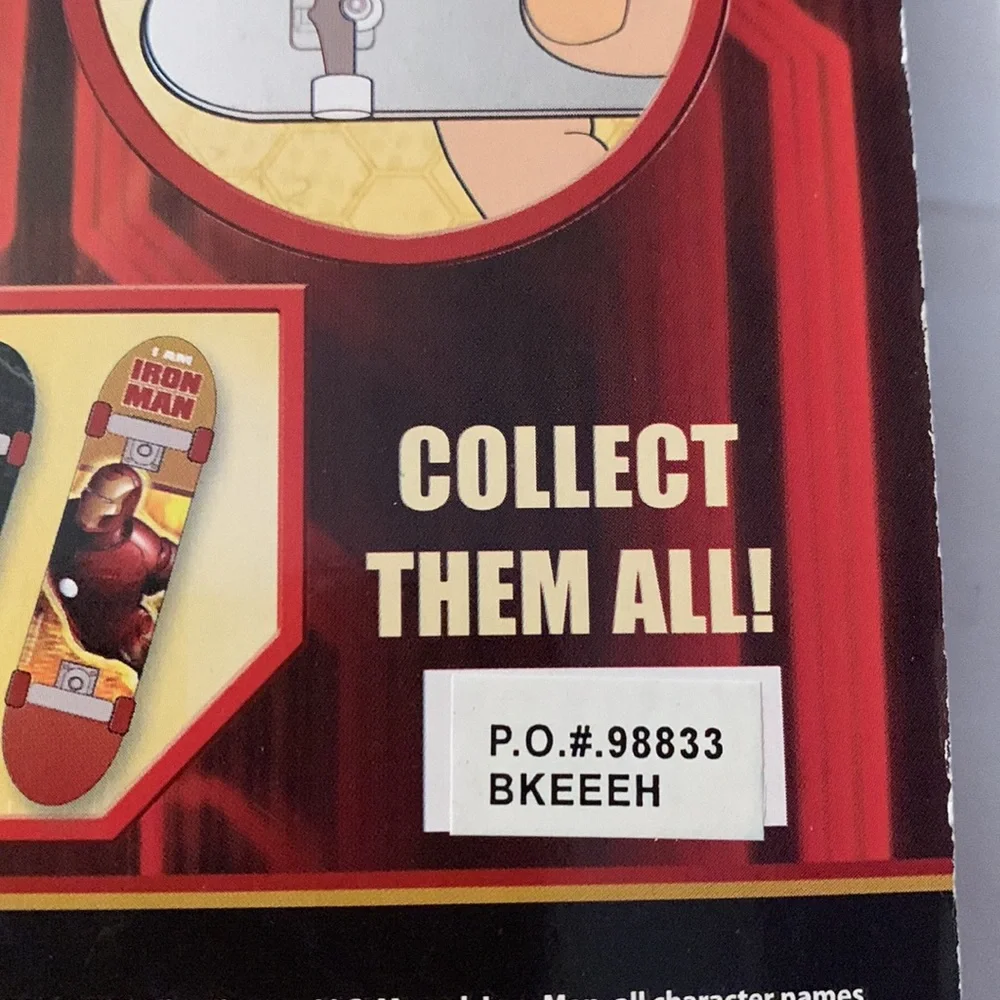 Marvel Iron Man Finger Board NIB